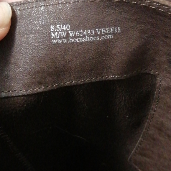 Women's Knee-High Brown Leather Boots 2" heel - Picture 6 of 8